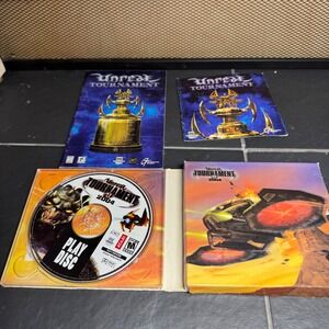 Unreal‎ Tournament 2004 PC Game Atari Epic Games Play Disc and Manuals Set